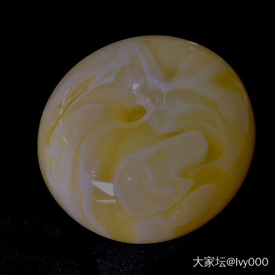 妖花平安扣_琥珀蜜蜡