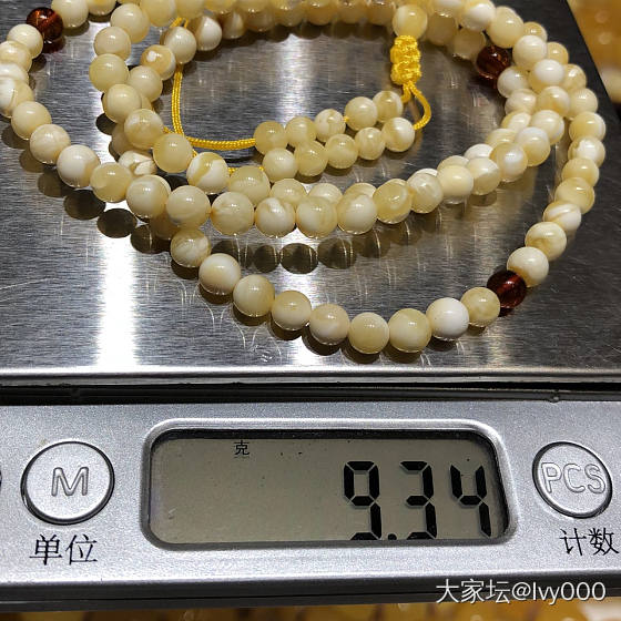 小白佛珠_珠串琥珀蜜蜡