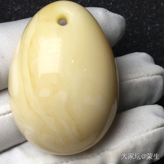 满蜡白花蜜水滴吊坠_挂件琥珀蜜蜡