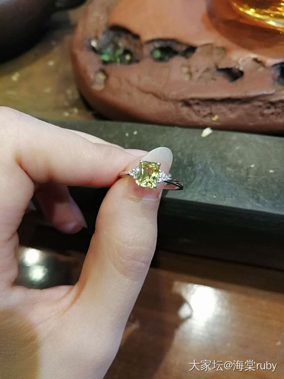 冷清，通透，干净，这个季节冷，得夏天带！_戒指彩色宝石