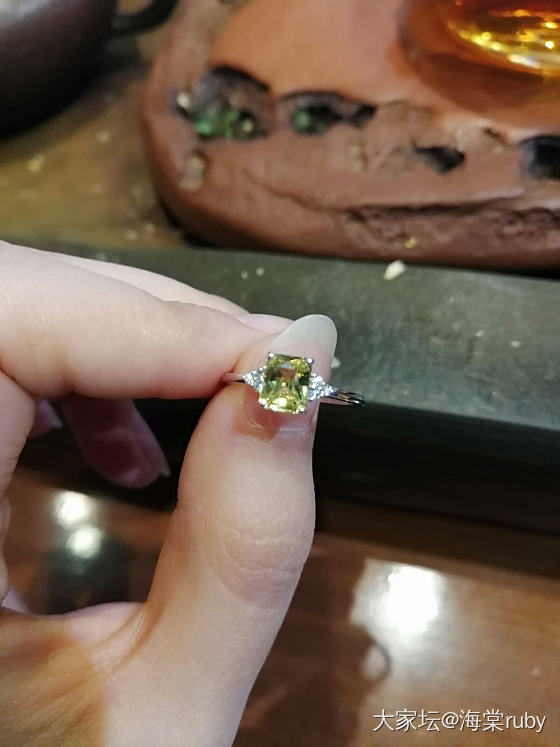 冷清，通透，干净，这个季节冷，得夏天带！_戒指彩色宝石