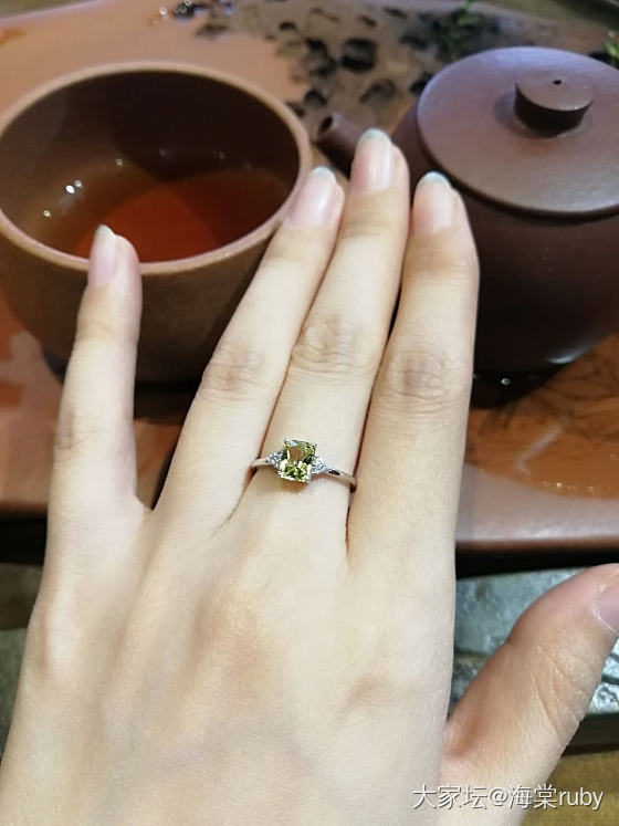 冷清，通透，干净，这个季节冷，得夏天带！_戒指彩色宝石
