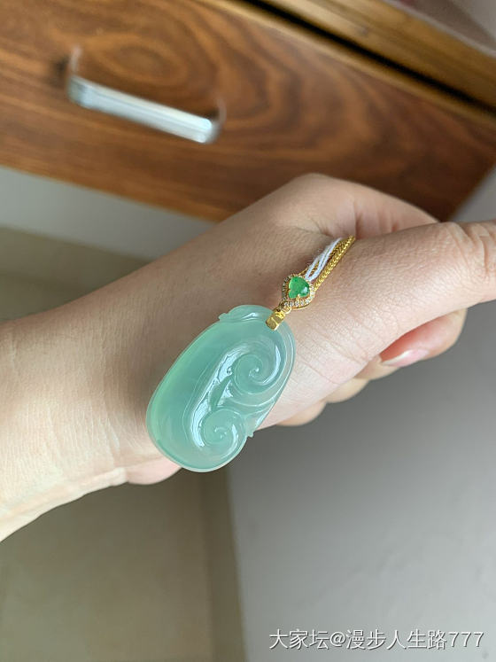 最近镶嵌回来的二个小东西_戒指挂件翡翠