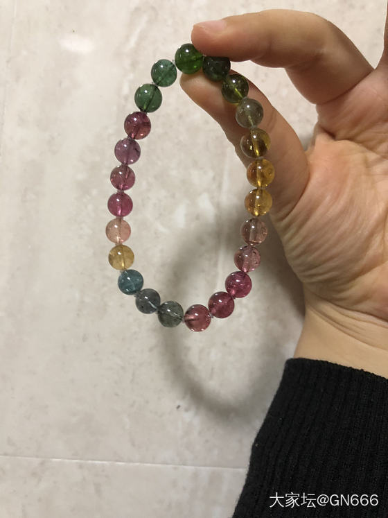 晒啊晒，晒啊晒_手镯珠串碧玺翡翠