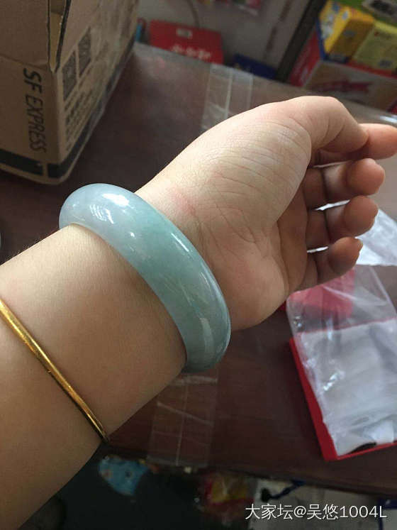 试水的第2个 ...._手镯翡翠