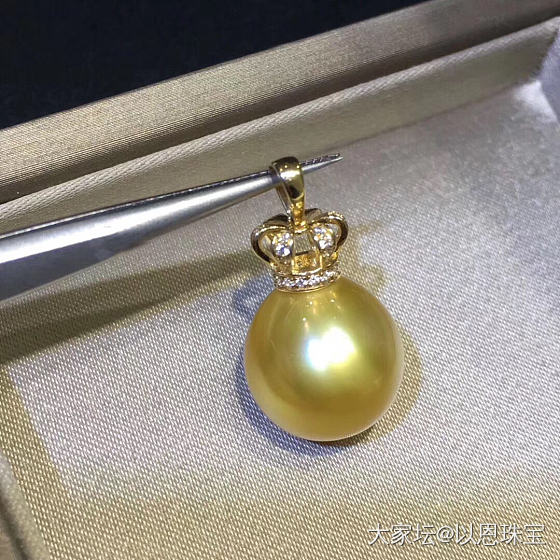 天然海水珍珠水滴款吊坠_珍珠