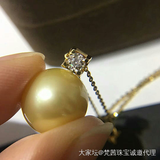 卡地亚钻石💎金珠吊坠_吊坠珍珠