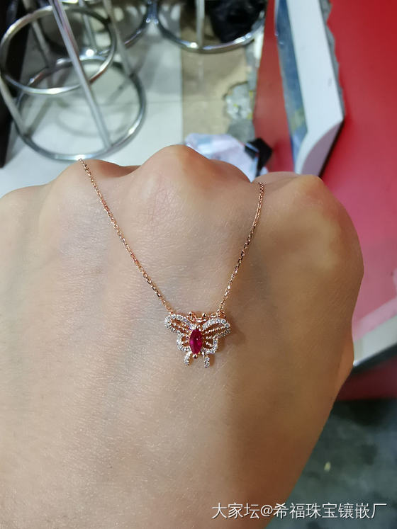 18k小清新虽然便宜，但经常可以换着戴😄_项链