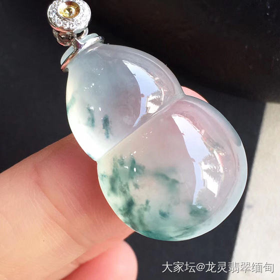 莎草江汀漫晚潮，翠华香扑水光遥！_挂件翡翠