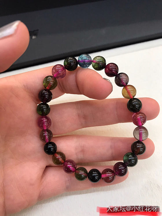 这碧玺好看吗？最近又迷上碧玺了_珠串碧玺