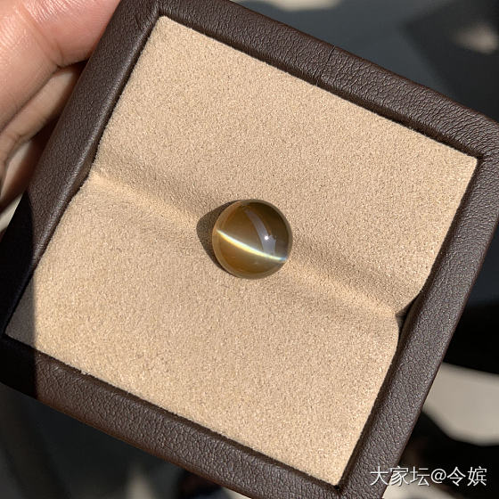 又大又圆又直，6.15ct 金绿猫眼_猫眼金绿宝石