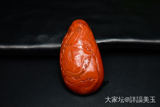 柿子红雕件新品发布_南红