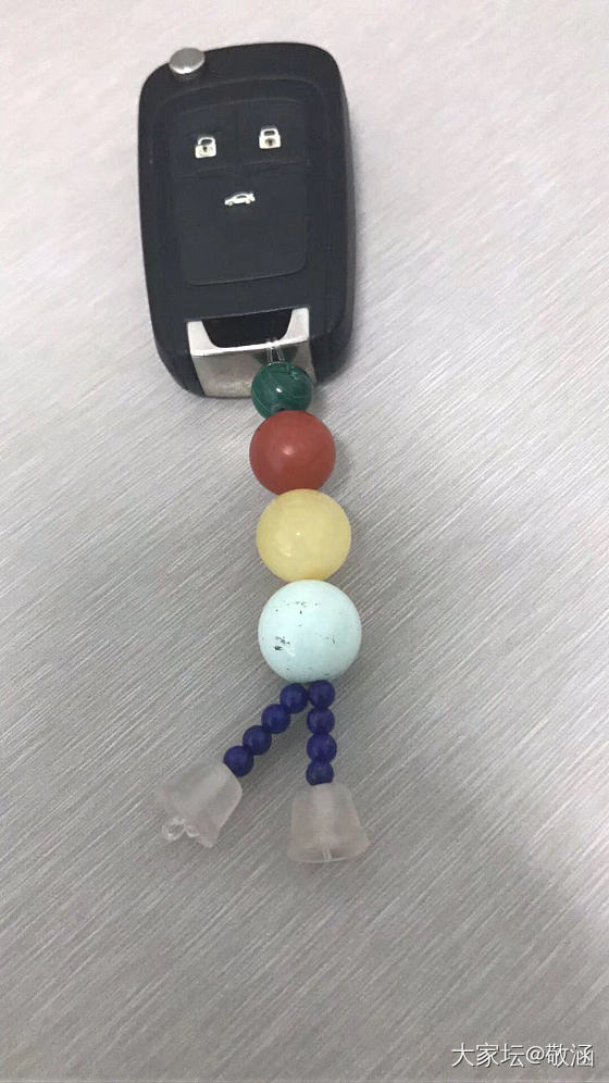 闲置珠子做钥匙链_挂饰玉石
