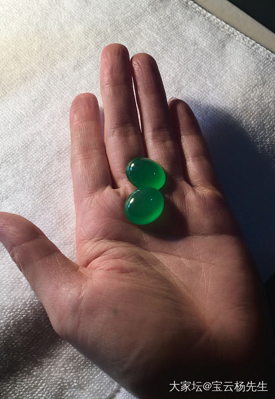 精灵一样的老坑玻璃种木那大绿蛋大蛋面_蛋面翡翠
