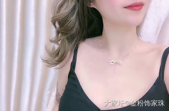 今日新品❤️14k注金淡水珍珠立体蝴蝶结🎀手链 项链套装，日本进口金丝制作 超级甜..._珍珠