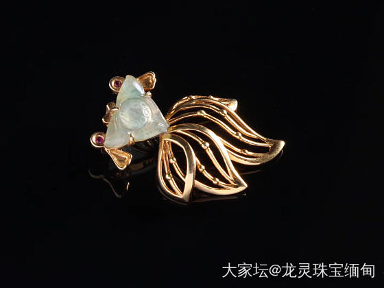 翡翠18k金镶嵌精品鉴赏_翡翠