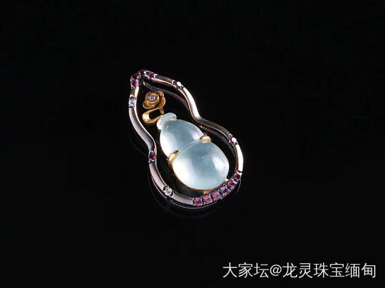 翡翠18k金镶嵌精品鉴赏_翡翠