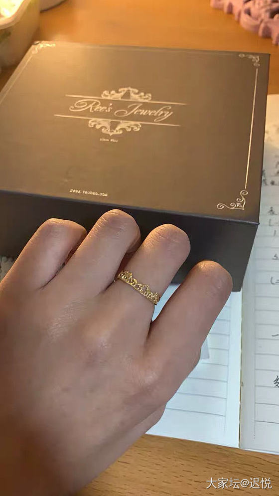 大半夜发现了一个超可爱的戒指啊 分享给大家_戒指金
