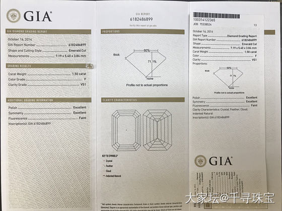 1.5克拉祖母绿切割钻石💎现货特价🉐️出_钻石千寻珠宝