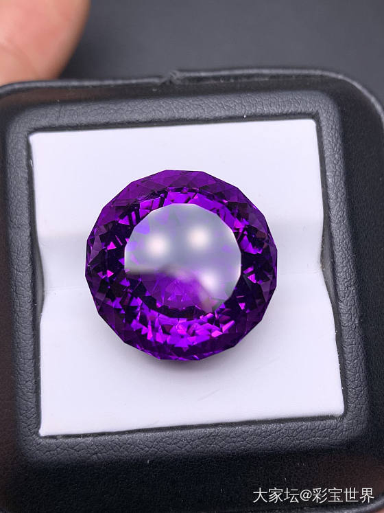 绣一粒大大的紫水晶_刻面宝石紫水晶