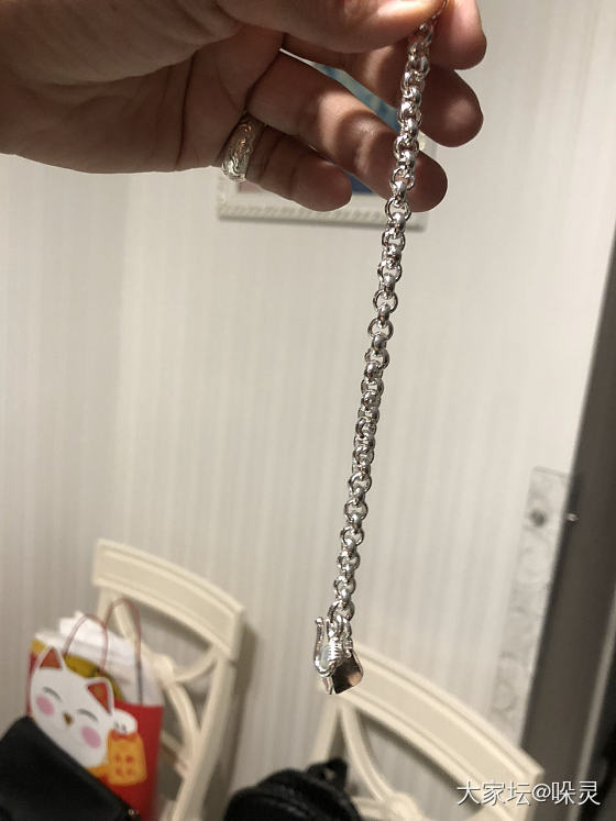 心心念念的振贤珍珠链和甜甜圈到了～_手链手镯银