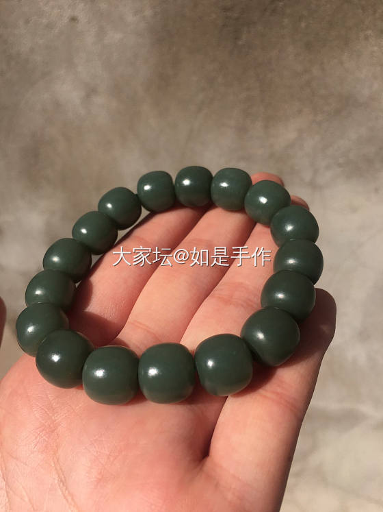 就是要油腻的……_珠串和田玉