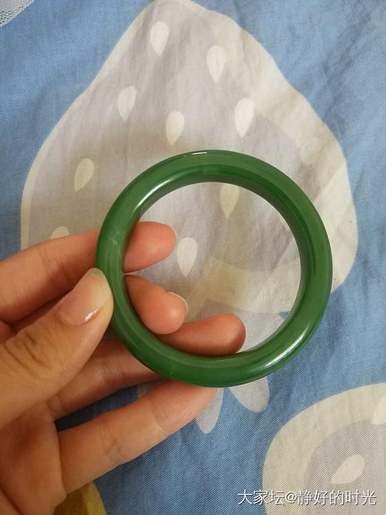 刚到手，中四_手镯碧玉