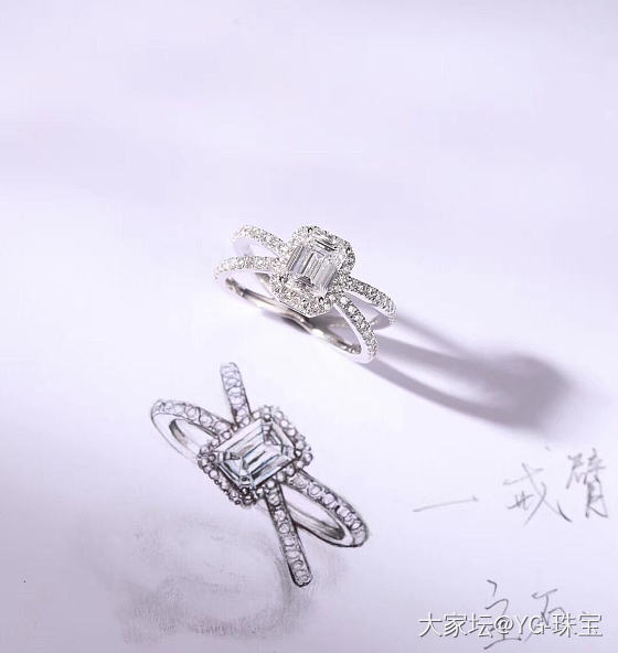 钻石的美丽来自它本身，但它的光芒确实人们赋予它的。_戒指钻石
