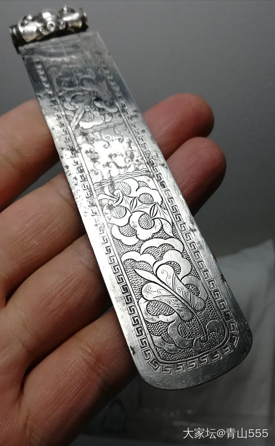 暗八仙福到老银簪子_老银