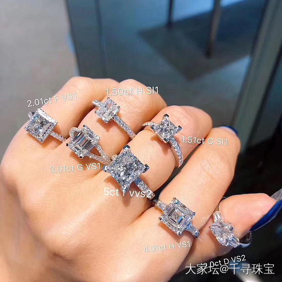 1～5克拉💍异形钻婚戒合集_钻石千寻珠宝