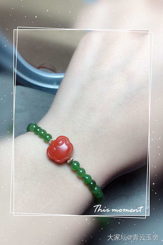 日出江花红胜火，春来江水绿如蓝_和田玉珠串
