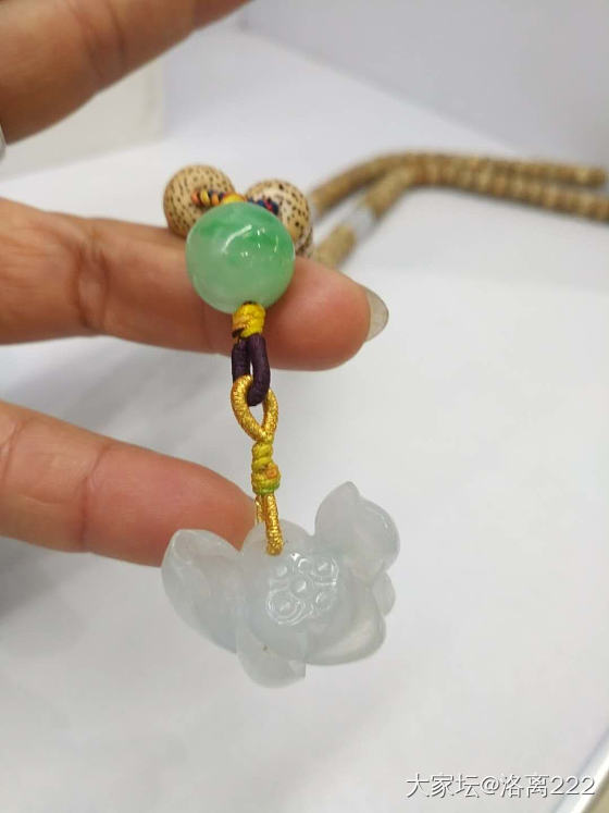 嗮嗮我的小莲花，，，_挂件翡翠