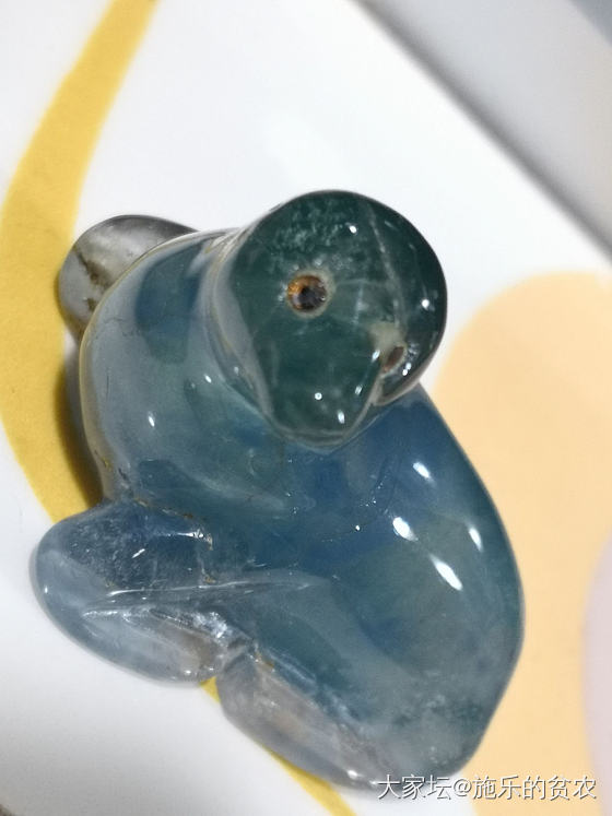 海蓝宝小狗摆件_摆件