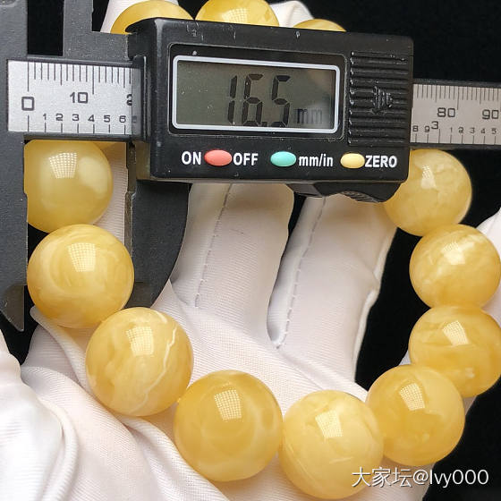 35.77克！16+俄白花手串！品质完美！纹路清晰！特惠价秒杀：3399🉐️超低福..._琥珀蜜蜡