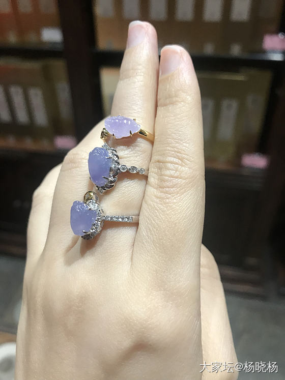 戒指镶嵌回来了开心_戒指翡翠