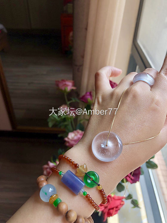 美得耀眼……_平安扣手饰翡翠