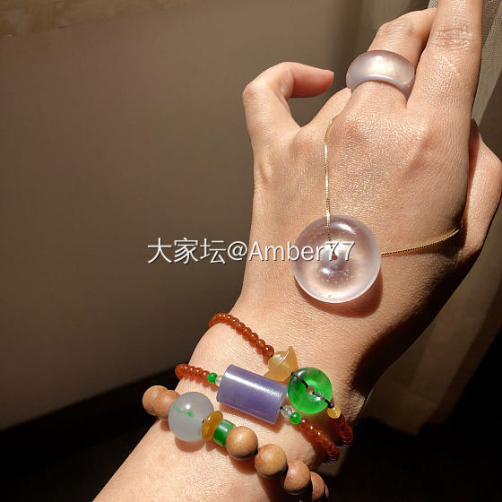 美得耀眼……_平安扣手饰翡翠
