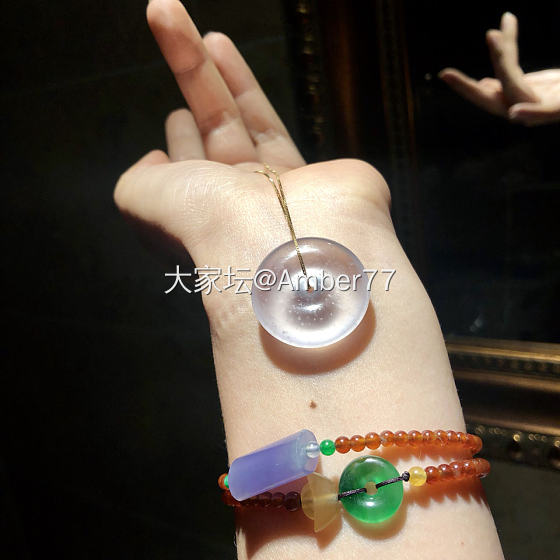 美得耀眼……_平安扣手饰翡翠