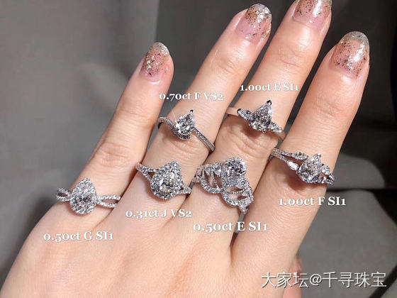 一手小清新钻戒💍_钻石千寻珠宝