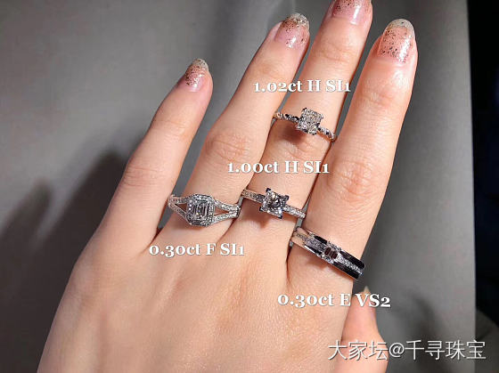 一手小清新钻戒💍_钻石千寻珠宝