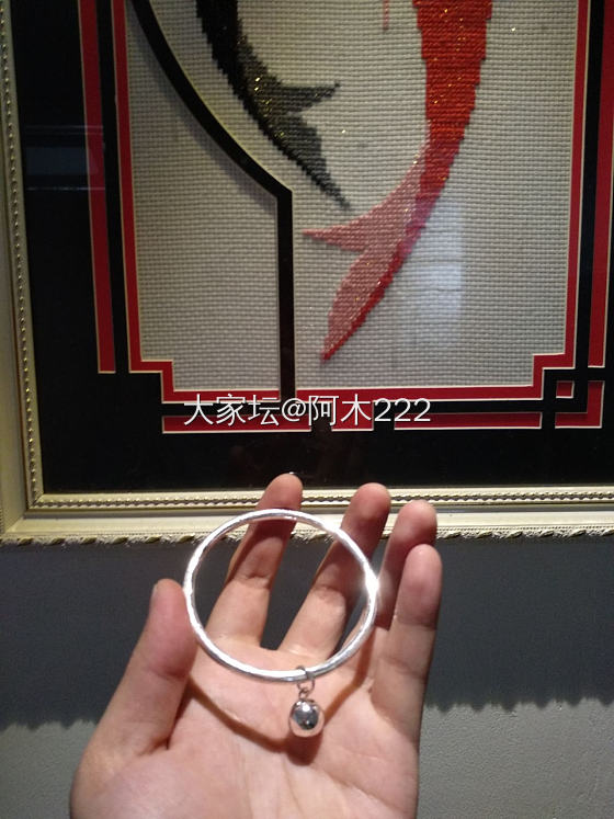足银9999甜甜圈镯_手镯金工