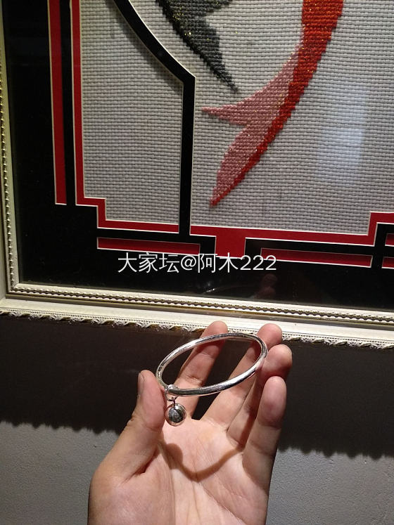 足银9999甜甜圈镯_手镯金工