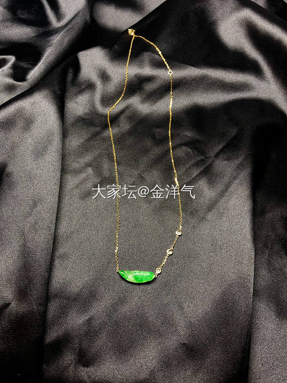 之前四会买的小翡翠镶嵌成品出炉~_吊坠翡翠