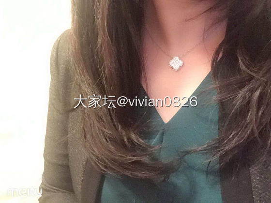 小花花项链来啦。一个字美！_项链钻石