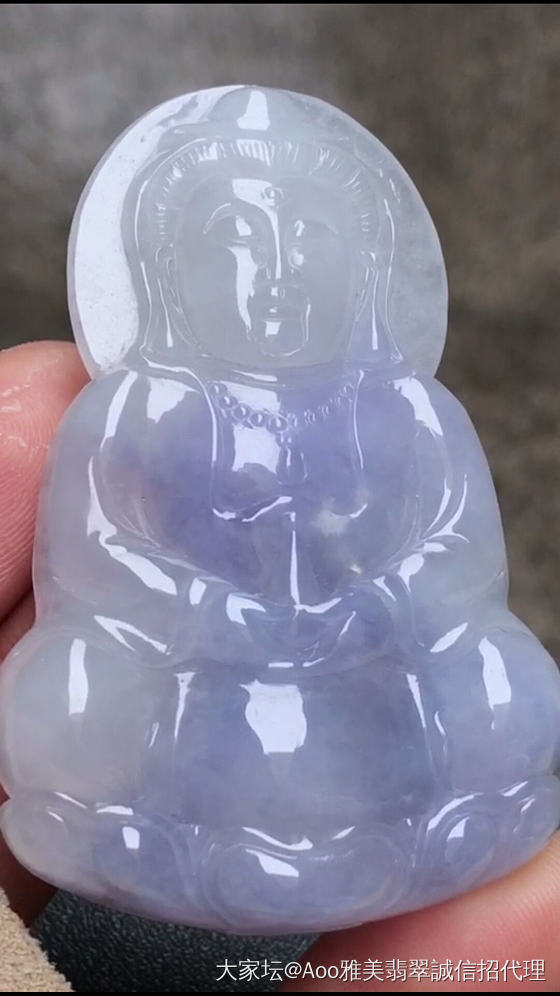 想求个翡翠紫罗兰吊坠_翡翠