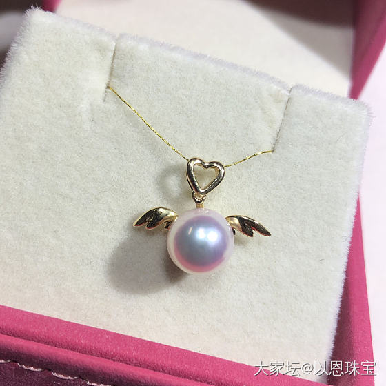 小天使吊坠，粉嫩粉嫩的_珍珠