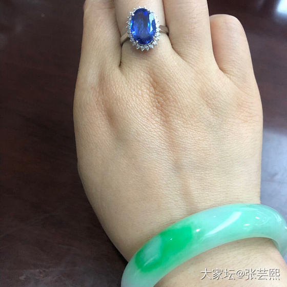 坦桑石戒指💍_戒指坦桑石