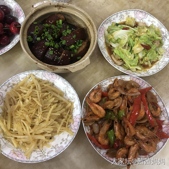 晚餐做好，很久没晒吃的了……晚上简简单单4个菜_美食