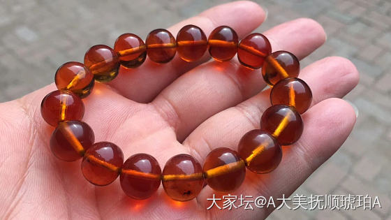 抚顺琥珀净水系列，大家看看有喜欢的么_珠串琥珀