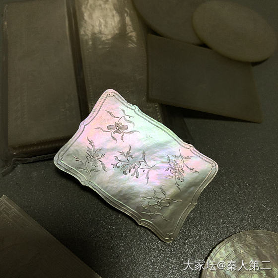穿越时空的场景重现-清代贝雕（螺钿）筹码_贝壳收藏